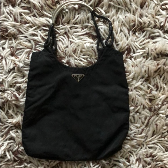 Prada Handbags - Authentic Prada bag with metal straps